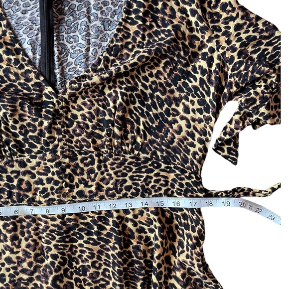 🔥4 for $75🔥 Jessica Simpson Leopard Print Dress Size XL fits like a Large - Picture 6 of 7